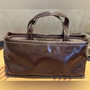 Kenneth Cole (like new) Brown Leather Satchel Bag